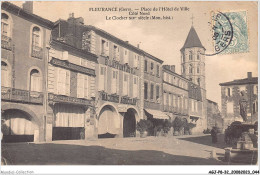 AGJP8-0674-32 - FLEURANCE - Gers - Place De L'hotel De Ville Coté Nord - Le Clocher XIV Siècle - Mon Hist - Fleurance