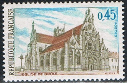 FRANCE : N° 1582 ** (Eglise De Brou, à Bourg-en-Bresse) - PRIX FIXE  - - Unused Stamps