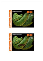 TOGO 2024 DELUXE PROOF - REG & OVERPRINT - REPTILES - SNAKE SNAKES SERPENTS - Snakes