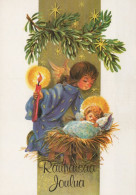 ANGEL CHRISTMAS Holidays Vintage Postcard CPSM #PAH738.A - Angels