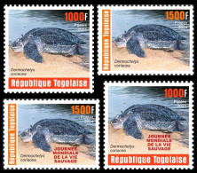 TOGO 2024 SET 4V - REG & OVERPRINT - REPTILES - TURTLE TURTLES TORTUE TORTUES - MNH - Tortugas