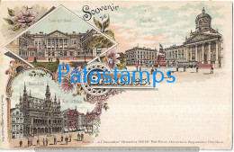 228716 BELGIUM BRUXELLES ART PALACE SQUARE MAISON MULTI VIEW POSTAL POSTCARD - Autres & Non Classés