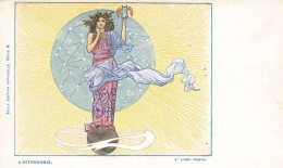 L'ASTRONOMIE - CARTE ILLUSTRATEUR ART NOUVEAU  - PRECURSEUR - Otros & Sin Clasificación