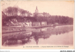 AGNP5-0456-53 - CHATEAU-GONTIER - église Saint-jean Et Le Chemin De Halage - Chateau Gontier