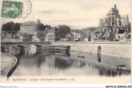 AGNP2-0115-53 - MAYENNE - L'église Notre-dame Et Chateau - Mayenne