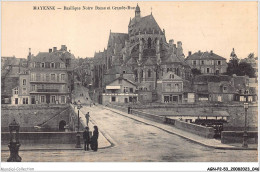 AGNP2-0097-53 - MAYENNE - Basilique Notre Dame Et Grande-rue - Mayenne