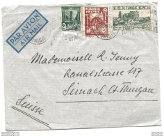 136 - 102 - Enveloppe Envoyée DeTunis En Suisse - Tunisia (1956-...)