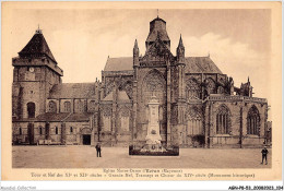 AGNP8-0695-53 - EVRON - Eglise Notre-dame - Tour Et Nef Des XIe Et XIIe Siècles - Evron