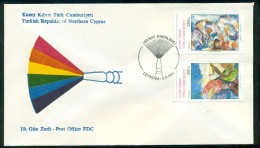 AC - NORTHERN CYPRUS FDC -  ARTS 05 NOVEMBER 1991 - Unused Stamps