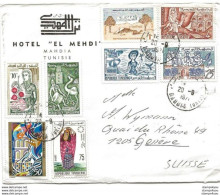 62 - 61 - Enveloppe Envoyée De Tunisie En Suisse 1971 - Tunesien (1956-...)