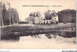 AGOP1-0049-18 - Chateau De - MAUBRANCHE - Cher - Façade Ouest - Autres & Non Classés