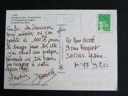 FREJUS - VAR - FLAMME FORUM JVLII SUR MARIANNE BRIAT - NICE MULTIVUES MIMOSA - Mechanical Postmarks (Advertisement)