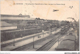 AGOP9-0827-18 - BOURGES - Vue Prise De La Passerelle De La Gare - Au Fond - La Maison D'arrêt - Bourges