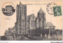 AGOP7-0576-18 - BOURGES - Cathédrale - Vue Prise Des Nouvelles Galeries - Bourges
