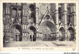 AGOP6-0522-18 - BOURGES - La Cathédrale - Les Cinq Portails - Bourges