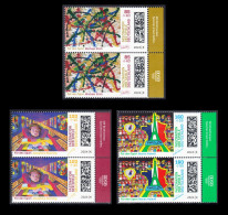 !a! GERMANY 2024 Mi. 3825-3827 MNH SET Of 3 Vert.PAIRS W/ Right Margins (a) - Olympic Games 2024, Paris - Unused Stamps