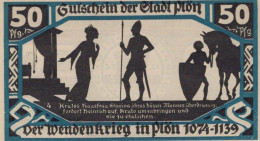 50 PFENNIG 1921 Stadt PLÖN Schleswig-Holstein UNC DEUTSCHLAND Notgeld #PB600 - [11] Emissions Locales