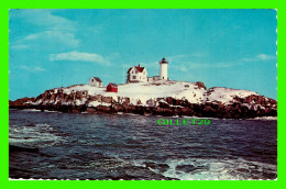 PHARE - WINTER AT NUBBLE LIGHT - TRAVEL IN 1973 - DEXTER PRESS INC - PUB. BY EASTERN ILLUSTRATION CO - - Faros
