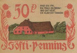 50 PFENNIG 1922 Stadt BORDELUM Schleswig-Holstein UNC DEUTSCHLAND Notgeld #PA262 - [11] Lokale Uitgaven