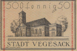 50 PFENNIG 1921 Stadt VEGESACK Bremen UNC DEUTSCHLAND Notgeld Banknote #PJ029 - [11] Lokale Uitgaven