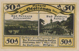 50 PFENNIG 1921 Stadt STOLZENAU Hanover DEUTSCHLAND Notgeld Banknote #PJ086 - Lokale Ausgaben