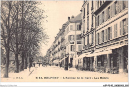 AGPP5-0479-90 - BELFORT-VILLE - L'avenue De La Gare - Les Hotels  - Belfort - City