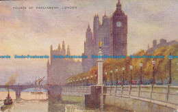 R086411 Houses Of Parliament. London. Valentine. Art Colour. No E1193. 1950 - Sonstige & Ohne Zuordnung