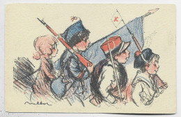 POULBOT CARTE ENFANT MILITAIRE  CROIX ROUGE - Red Cross