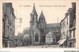 AGPP2-0205-50 - VALOGNES - L'église Saint-Malo Et Place Vicq-d'azur  - Valognes