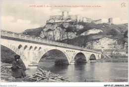 AGPP1-0050-27 - LES-ANDELYS - Petit-andely - Ruines De Chateau Gaillard Et Le Pont  - Les Andelys