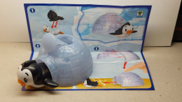 2022 Ferrero - Kinder Surprise - VTB16 - Maxi - Iced Beach Penguins Winter  -  Penguin In Iglo + BPZ - Figuren