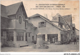 AGPP10-0850-75 - EXPOSITION - Le Village Francais  - Ausstellungen