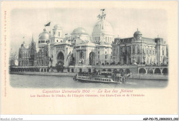 AGPP10-0811-75 - EXPOSITION - Rue Des Nations - Les Pavillons De L'Italie, De L'empire Ottoman, Des Etats-Unis - Exhibitions