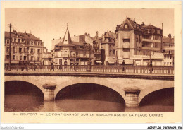 AGPP7-0645-90 - BELFORT-VILLE - Le Pont Carnot Sur La Savoureuse Et La Place Corbis  - Belfort - Stadt