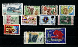 V - COTE D'IVOIRE - Année 1967 : Y&T 259 à 267 + PA 37 à 38 - (11 Timbres Tous NSC **) - Ivoorkust (1960-...)