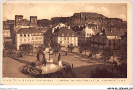 AGPP6-0594-90 - BELFORT-VILLE - La Place De La République Et Le Monument Des Trois Sièges  - Belfort - City