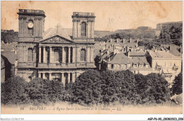 AGPP6-0528-90 - BELFORT-VILLE - L'église Saint-christophe Et Le Chateau  - Belfort - City