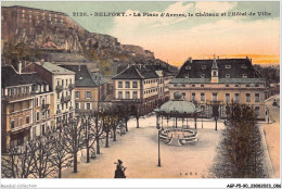 AGPP5-0506-90 - BELFORT-VILLE - La Place D'armes, Le Chateau Et L'hotel De Ville  - Belfort - Ciudad