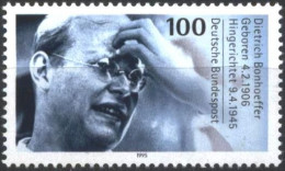 Mint Stamp Dietrich Bonhoeffer Pastor 1995  From  Germany - Altri & Non Classificati