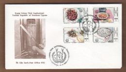 AC - NORTHERN CYPRUS FDC -  CYPRUS TURKISH CUSINE 14 DECEMBER 1992 - Unused Stamps