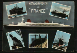 CPSM Photo  -  Les Métamorphoses Du Paquebot  "FRANCE - Steamers