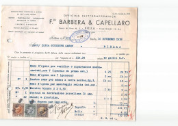 AG2562 BARBERA & CAPELLARO OFFICINA ELETTROMECCANICA - FATTURA - Italië