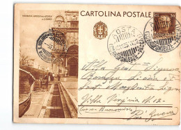 AG2564 CARTOLINA POSTALE CENT 30  VENEZIA ANGOLO DELLA SCUOLA DI S. MARCO - AOSTA X S. MARCGHERITA LIGURE - Entiers Postaux