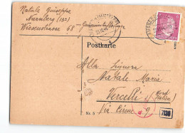 AG2578 POSTKARTE ANSBADH TO VERCELLI - Covers & Documents