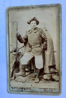 PHOTOGRAPHIE ARGENTIQUE Chasseur Alpin ATELIER P. CARLES NICE - Guerra, Militares