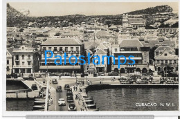 228738 CARIBBEAN ISLAND CURAÇAO N.W.I VIEW PARTIAL POSTAL POSTCARD - Other & Unclassified