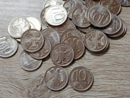 Russia Lot Of 10 Coins 10 Roubles 1992 - Russland