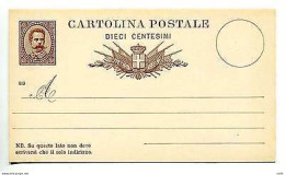 C.P. Umberto I° Cent. 10 Mil. 88 - Storia Postale