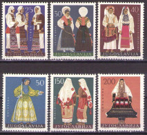 Yugoslavia 1964 - National Costumes - Mi 1085-1090 - MNH**VF - Neufs