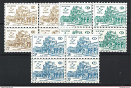 1967-68 Belgio - Pacchi Postali - Treni N. 400/402 - 3 Valori MNH** Quartina - Blocco Di Quattro - Sonstige & Ohne Zuordnung